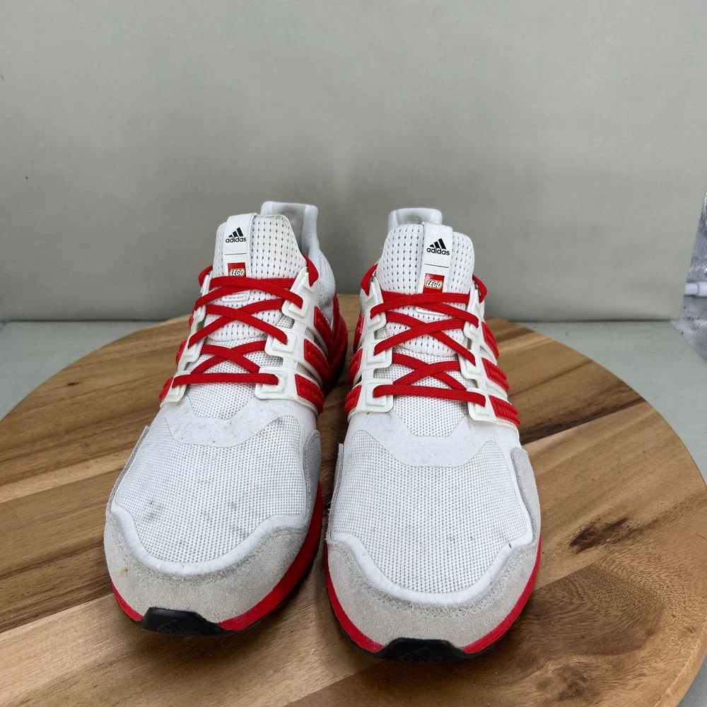 Adidas LEGO Ultraboost DNA White Red Mens Running Shoes H67955 Size 11.5